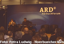 Foto: Johannes Steck während einer Lesung im ARD HörbuchForum